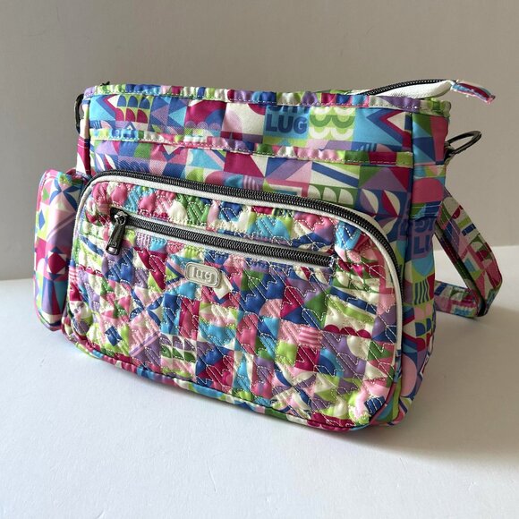 Lug Shimmy SE Crossbody Bag Small World Multi Disney Print NWOT - Picture 2 of 9